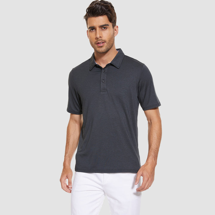 Men's Polo T-Shirt Quick Dry Performance Short Sleeve Golf Shirt - MAGCOMSEN