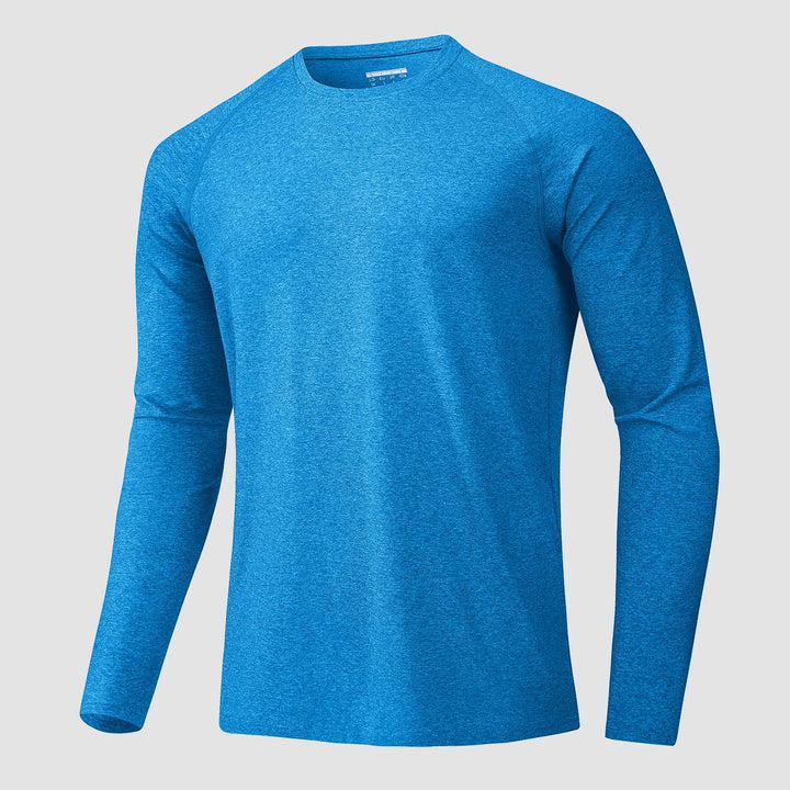 Men's Long Sleeve Shirts UPF 50+ UV Sun Protection Athletic Shirts for Hiking Running Workout Rash Guard