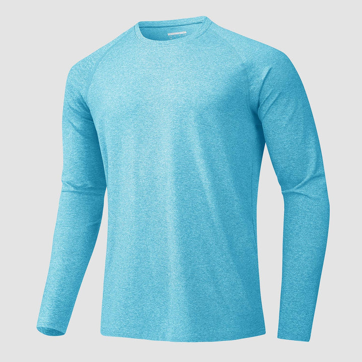 Men's Long Sleeve Shirts UPF 50+ UV Sun Protection Athletic Shirts for Hiking Running Workout Rash Guard