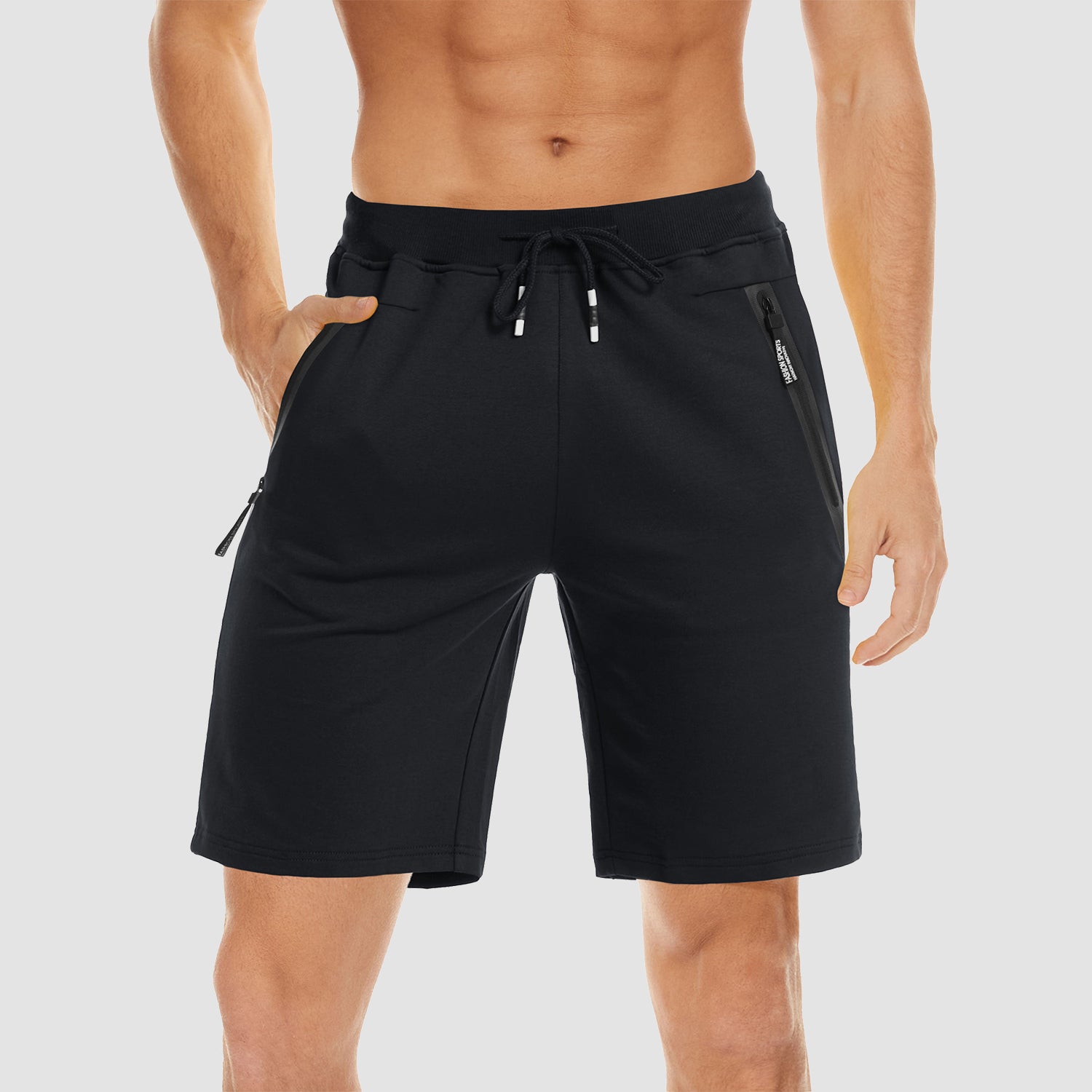 Men s Cotton Shorts with Zipper Pockets MAGCOMSEN