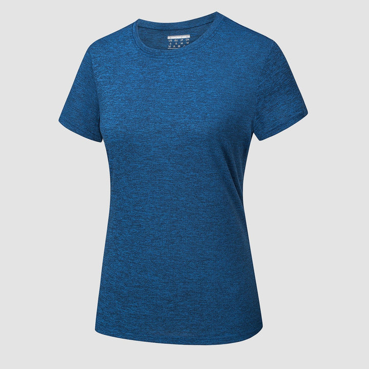 Women's Short Sleeve T-Shirt Quick Dry Running Workout Tee - MAGCOMSEN