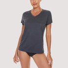 Women's Running T-Shirt Quick Dry V-Neck Yoga Top Tee Shirts