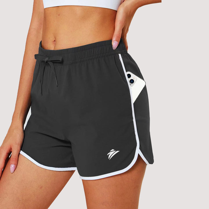 Women's Running Shorts with 2 Pockets Quick Dry Yoga Shorts