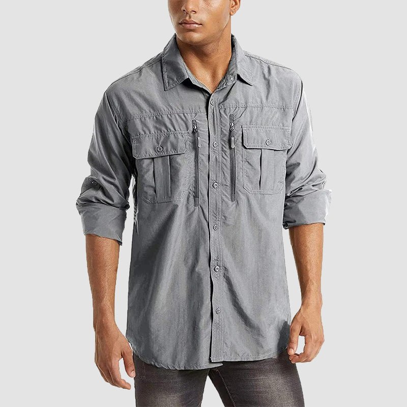 Men's Tactical Shirts Quick Dry UV Protection Breathable Long