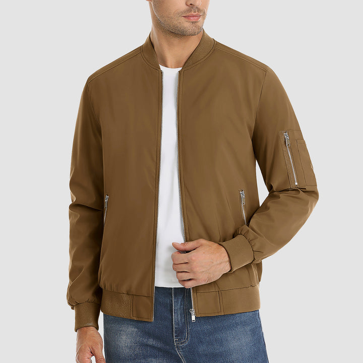 Men's Bomber Jacket  Waterproof Lightweight Jacket - MAGCOMSEN