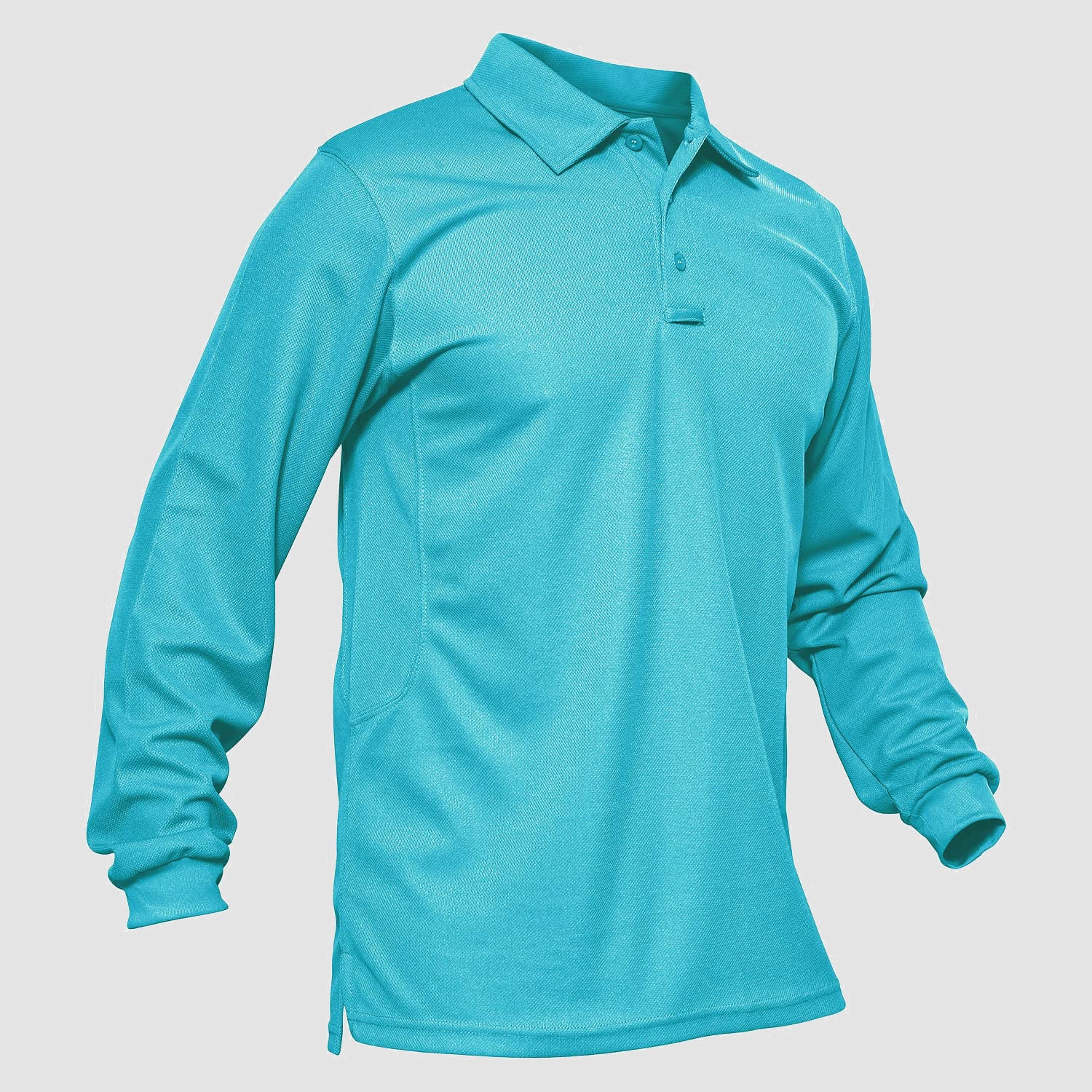 Men's Long-Sleeve Polo Shirt Quick Dry Breathable T-shirt