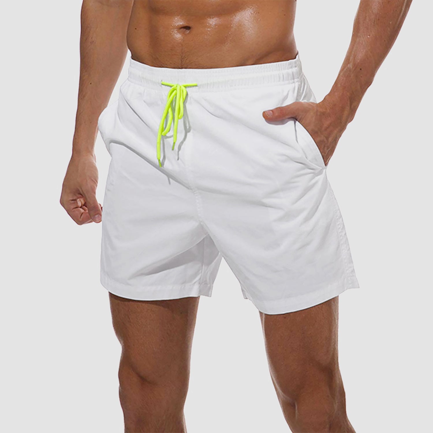  Men's Beach Shorts Quick Dry with Pockets Swim Trunks