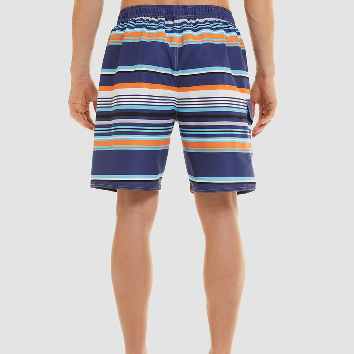 Men's Swimming Trunks with One Pocket Quick Dry Beach Shorts with Mesh Lining