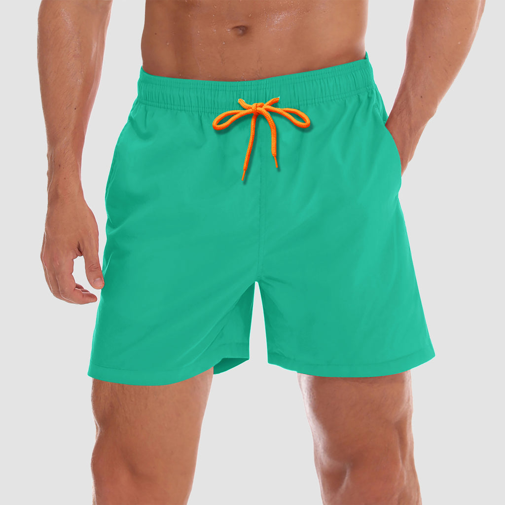 Men's Quick Dry Swimming Trunks with Mesh Lining Beach Shorts Boardshorts Multi Pockets