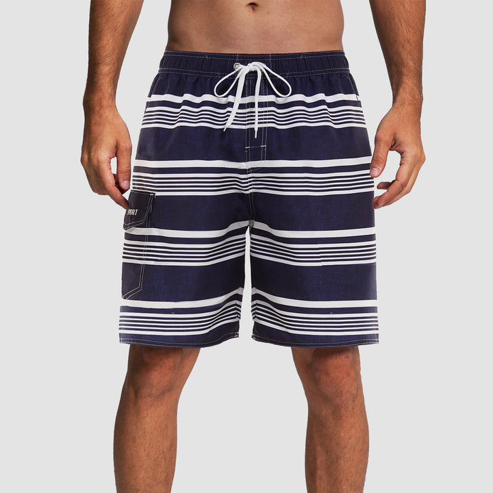 Men's Swimming Trunks with One Pocket Quick Dry Beach Shorts with Mesh Lining