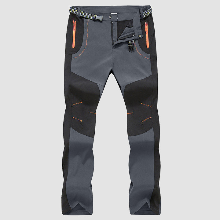 Men Fleece Outdoor Pants Waterproof Cargo Trousers