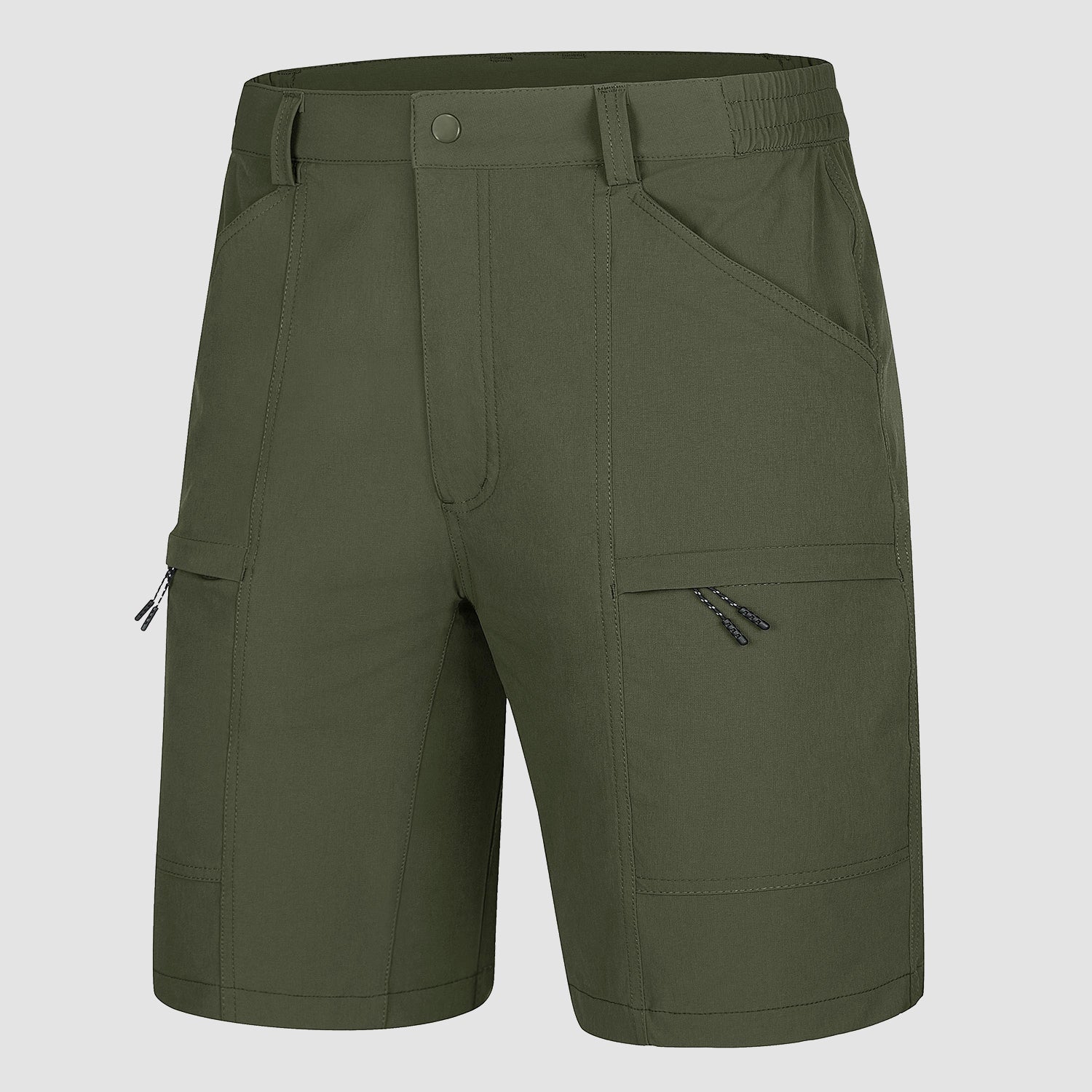 Men's Cargo Shorts Ripstop Quick Dry Sports Shorts, Army Green / 34