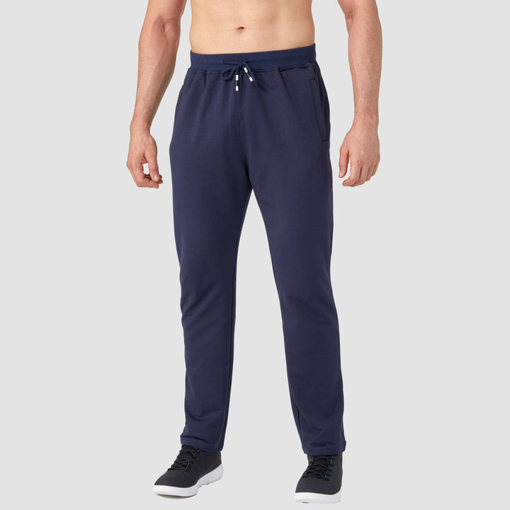 Men Fitness Pants with Two Zip Pockets Fashion Workout Sweatpants