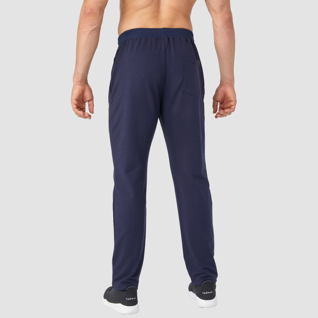 Men Fitness Pants with Two Zip Pockets Fashion Workout Sweatpants