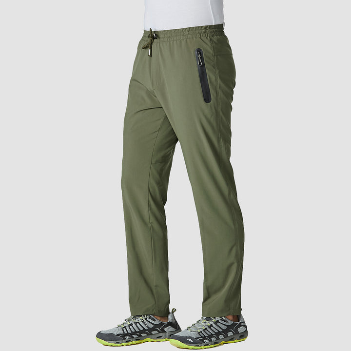 Men Track Summer Lightweight Quick Dry Sweatpants With Zipper Pockets