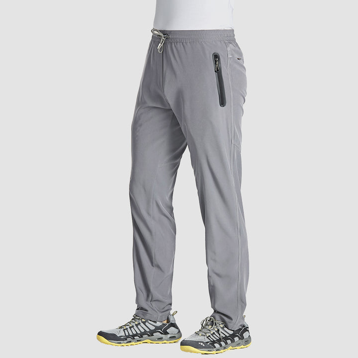 Men Track Summer Lightweight Quick Dry Sweatpants With Zipper Pockets