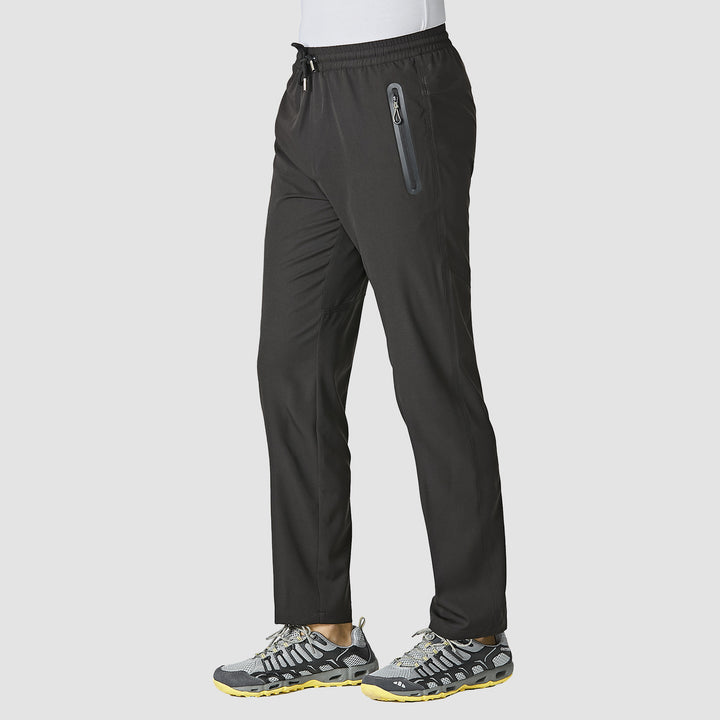 Men Track Summer Lightweight Quick Dry Sweatpants With Zipper Pockets