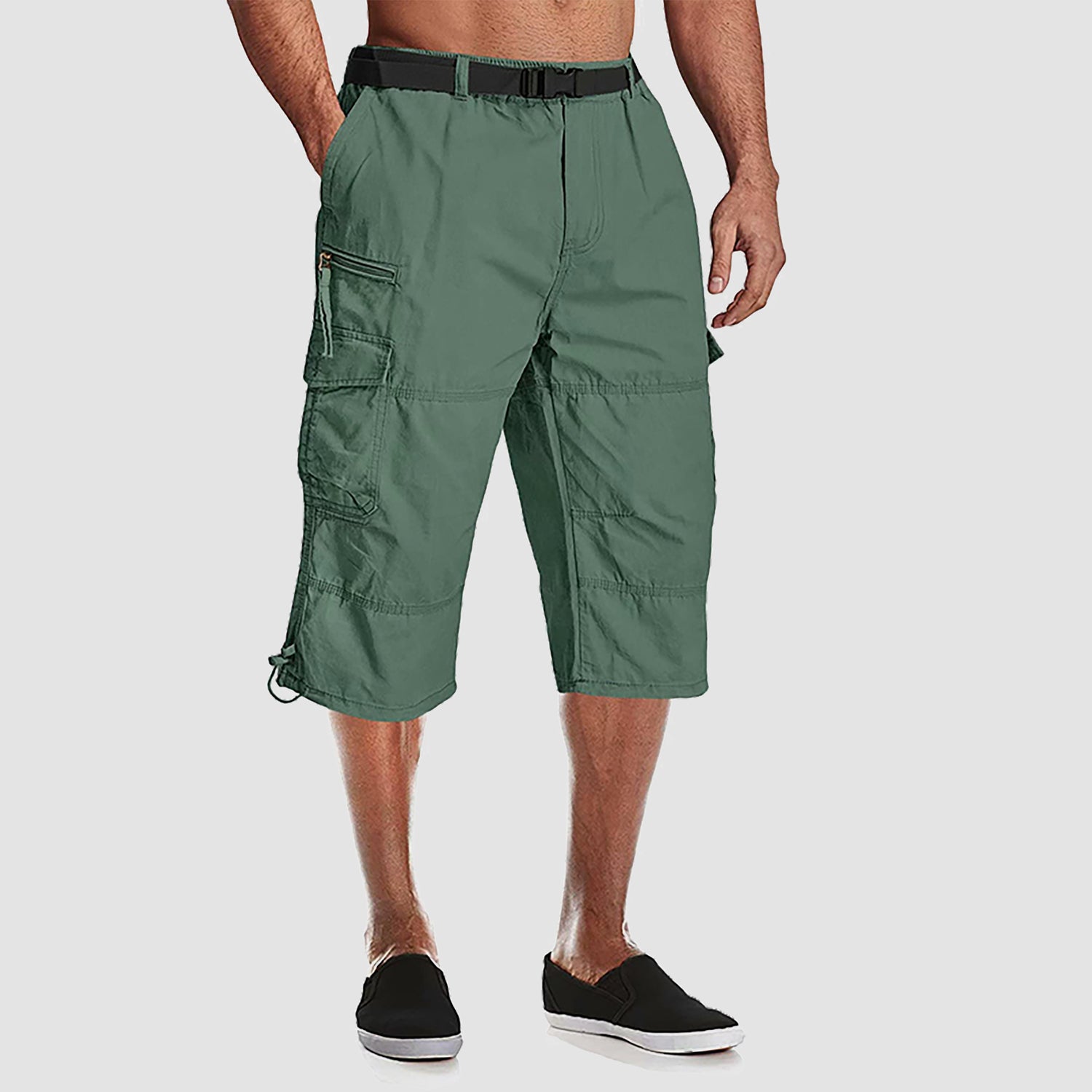 Frontwalk Mens Linen Harem Capri Pants Lightweight Loose 3/4 Shorts  Drawstring Elastic Waist Casual Beach Yoga Trousers White M - Walmart.com