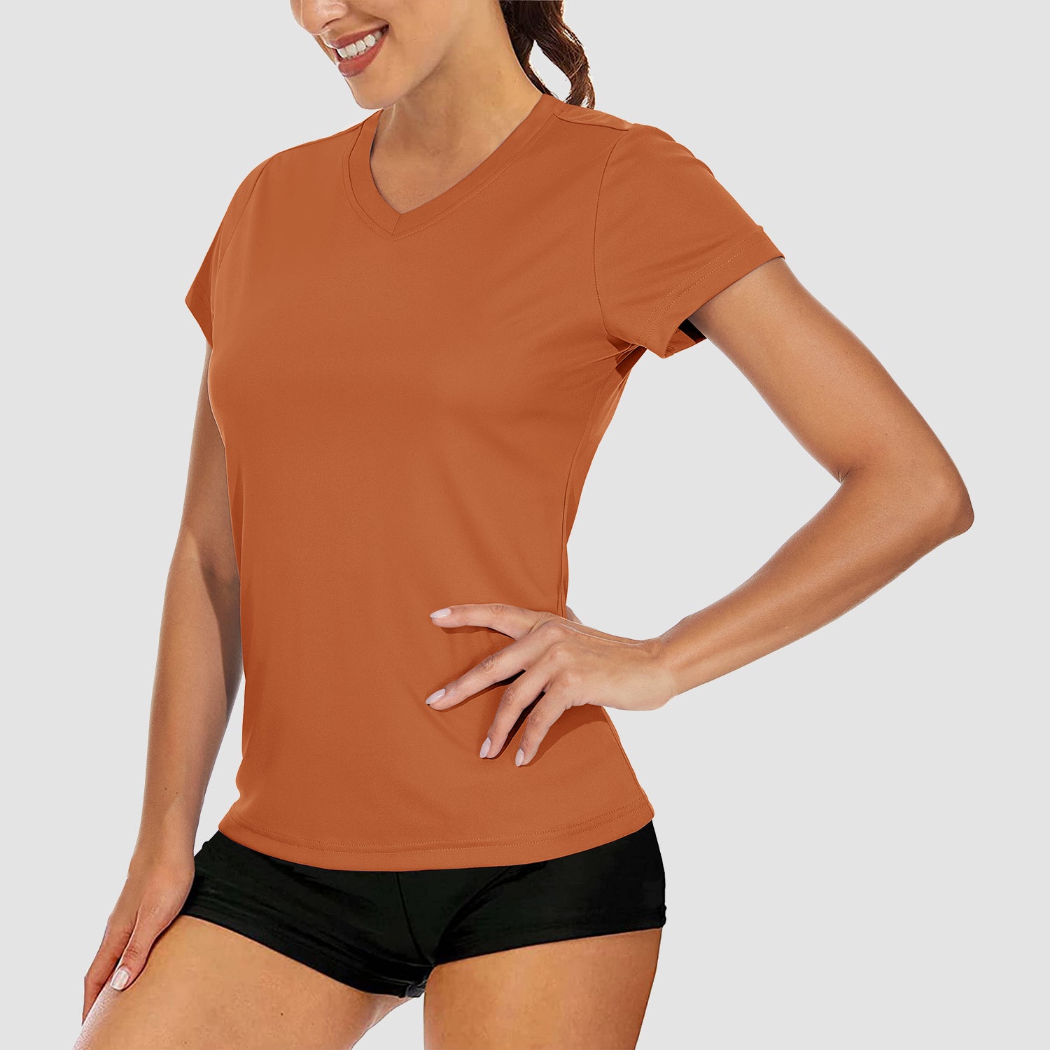 Women T-shirt Short Sleeve Yoga Wear Running Tops Quick Dry T