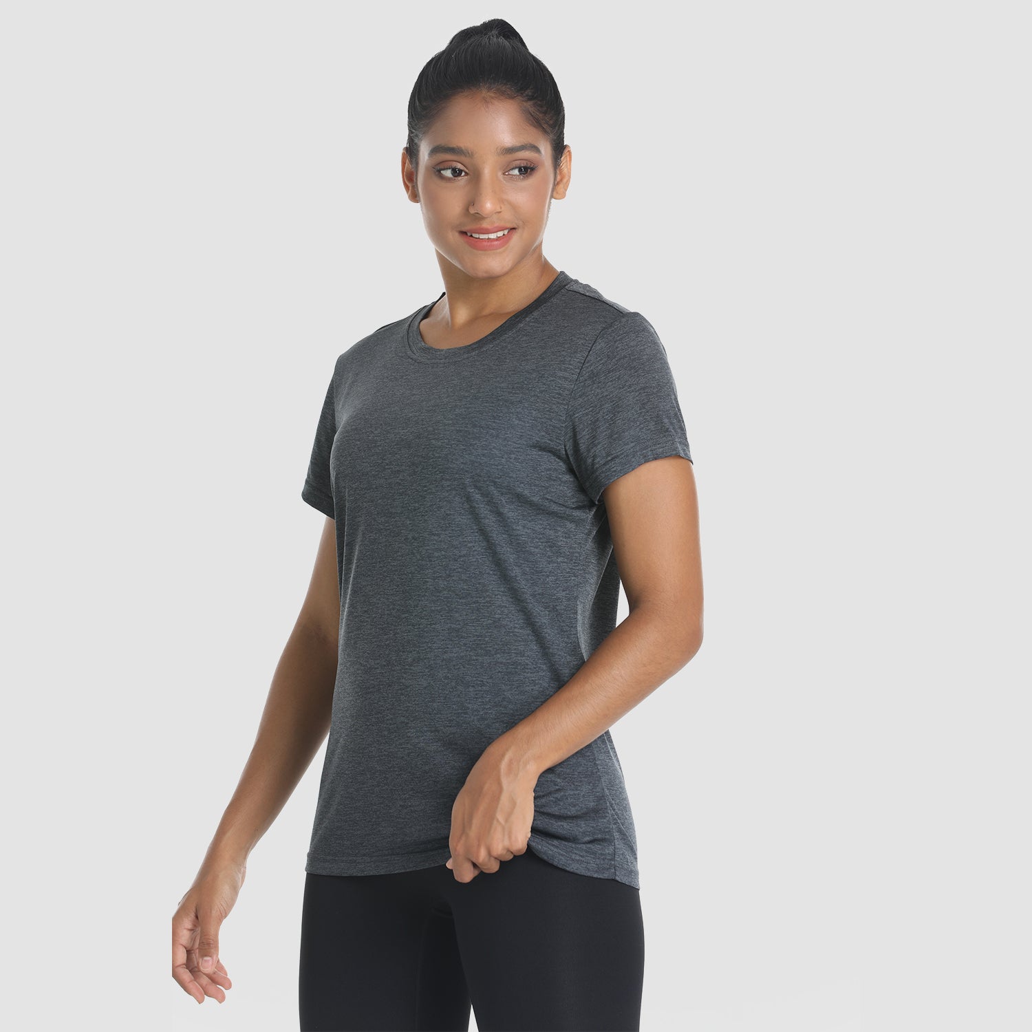 Women's Short Sleeve T-Shirt Quick Dry UPF 50+ Running Workout Tee