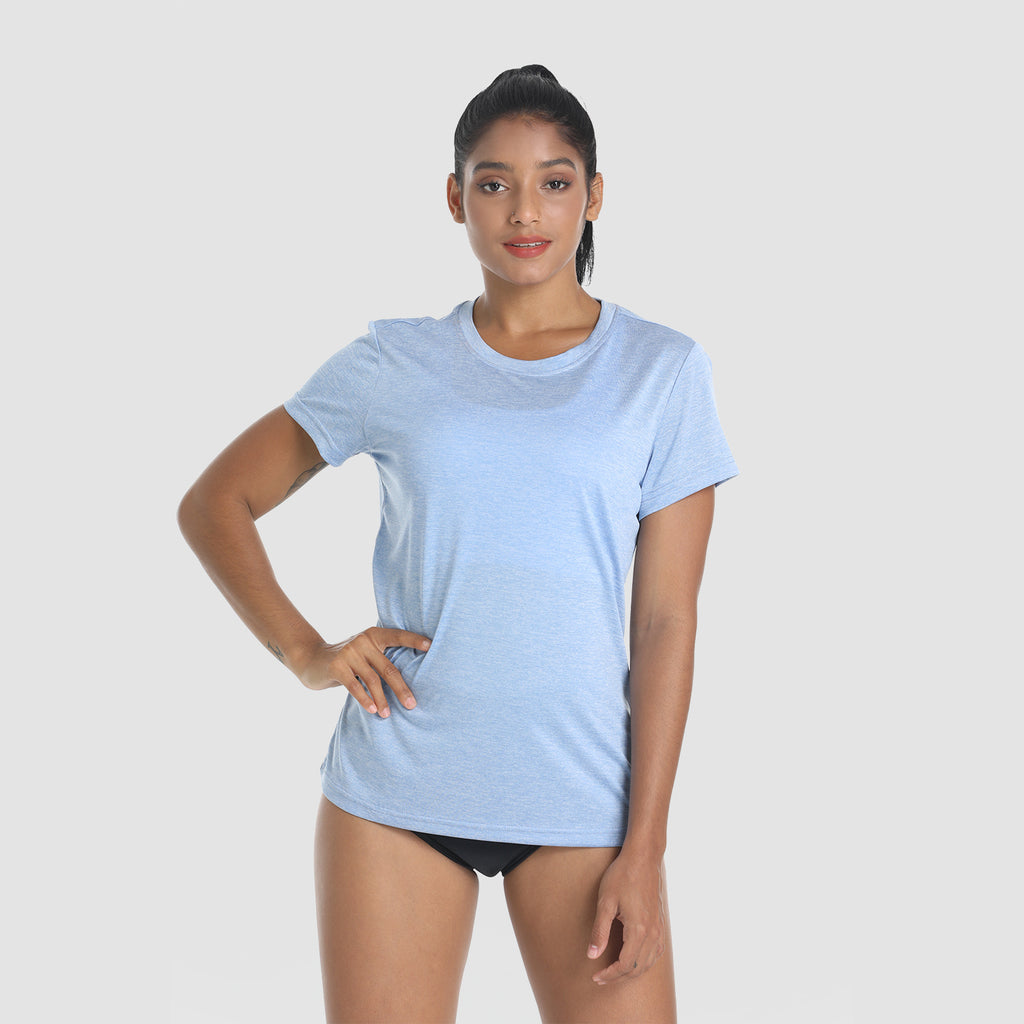 Women's Short Sleeve T-Shirt Quick Dry UPF 50+ Running Workout Tee