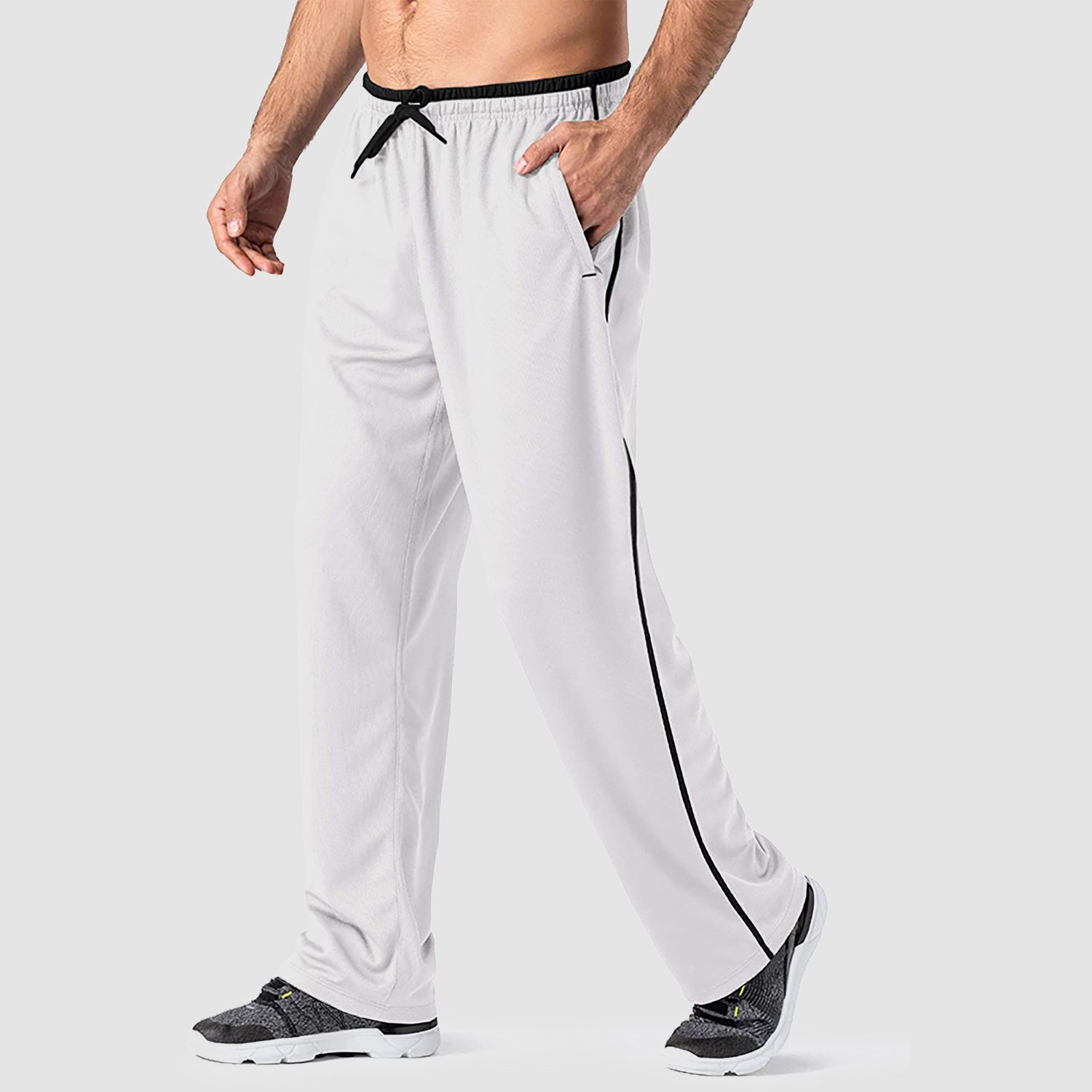 Lightweight Mesh Athletic Sweatpants for Men with Zipper Pockets and  Adjustable Waist | Perfect for Workout, Training, and Daily Wear