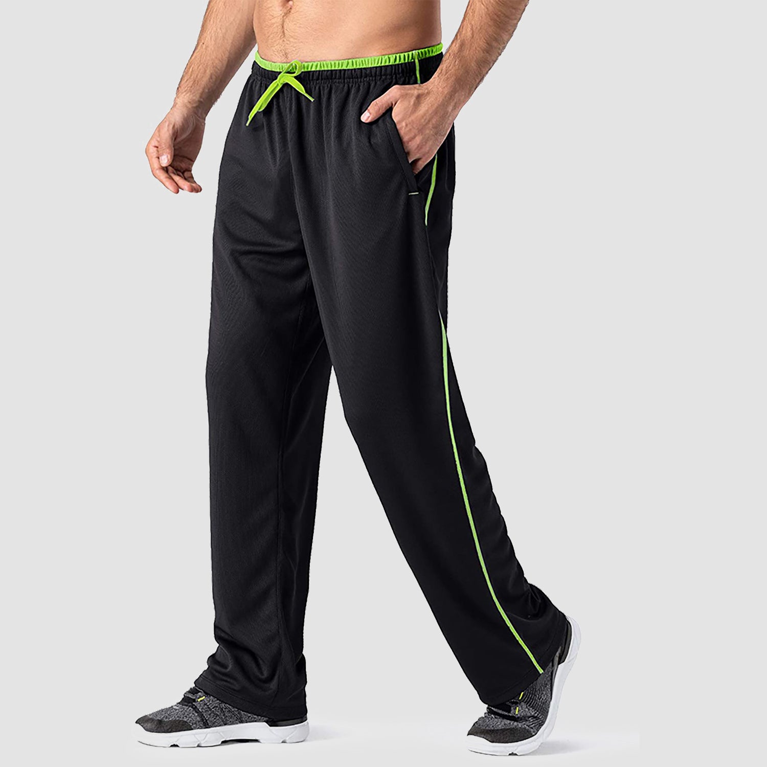 Men's Lightweight quick-drying&loose-fitting mesh sweatpants for training and fitness