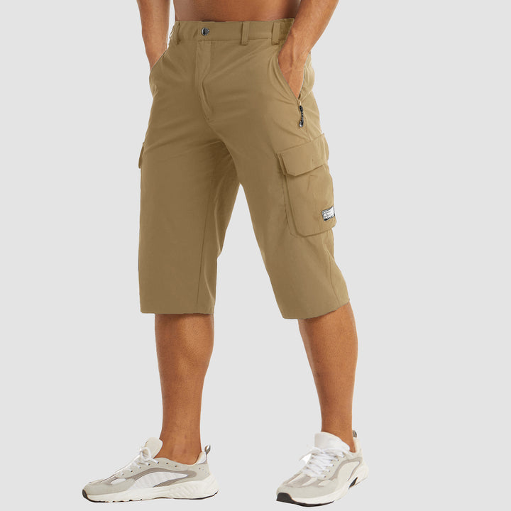 Men Knee Length Shorts Lightweight Thin Quick Dry Cargo Shorts