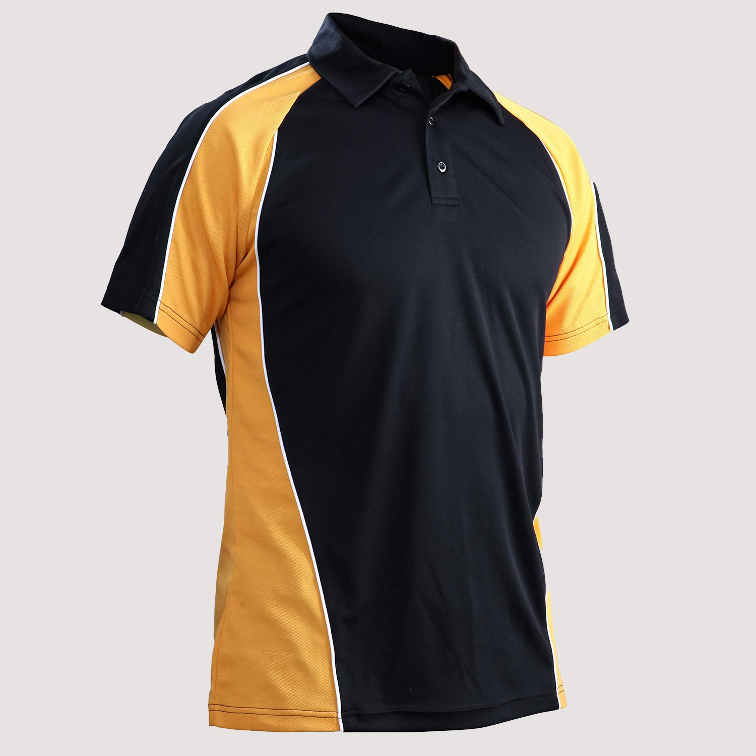 Black and yellow 2024 polo t shirt