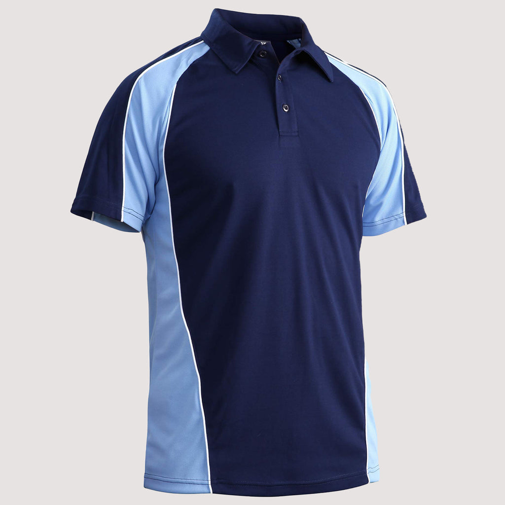 Men's Outdoor Golf Polo Shirts Short Sleeve 3 Button Quick Dry Casucal Polo T-Shirts