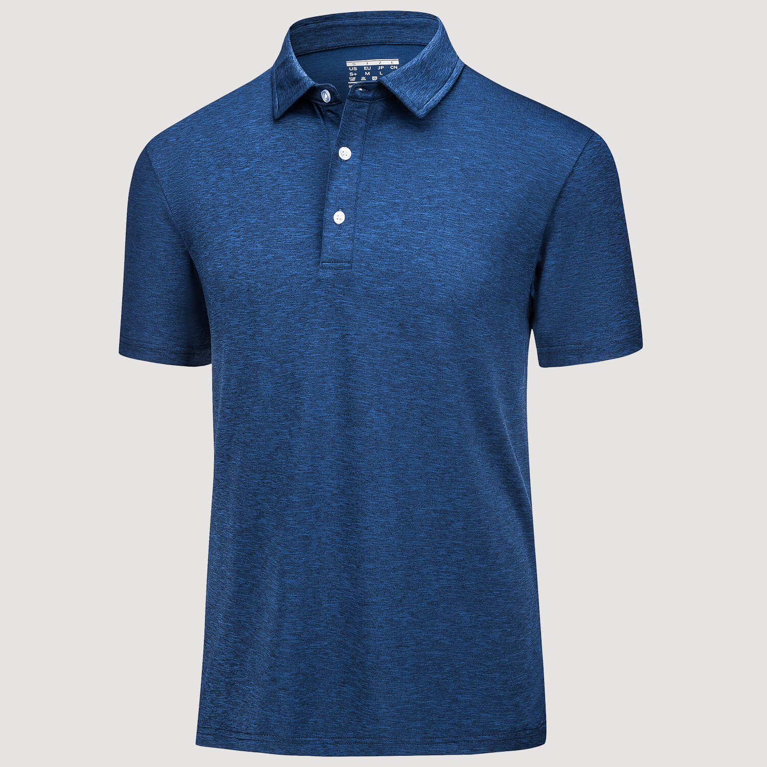 Men's Golf Polo T-Shirts with Buttons Moisture Wicking Sports Shirts