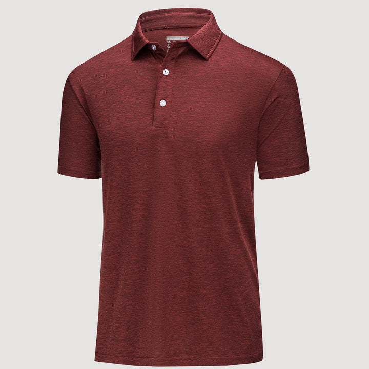 Men's Golf Polo T-Shirts with Buttons Moisture Wicking Sports Shirts