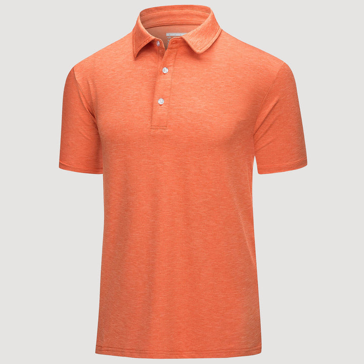 Men's Golf Polo T-Shirts with Buttons Moisture Wicking Sports Shirts