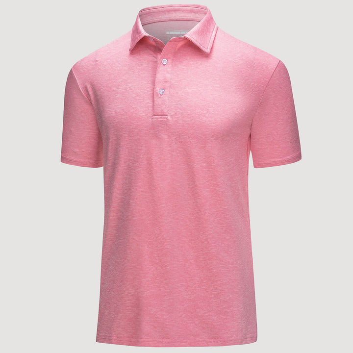 Men's Golf Polo T-Shirts with Buttons Moisture Wicking Sports Shirts