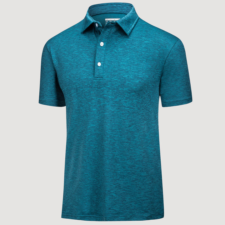 Men's Golf Polo T-Shirts with Buttons Moisture Wicking Sports Shirts