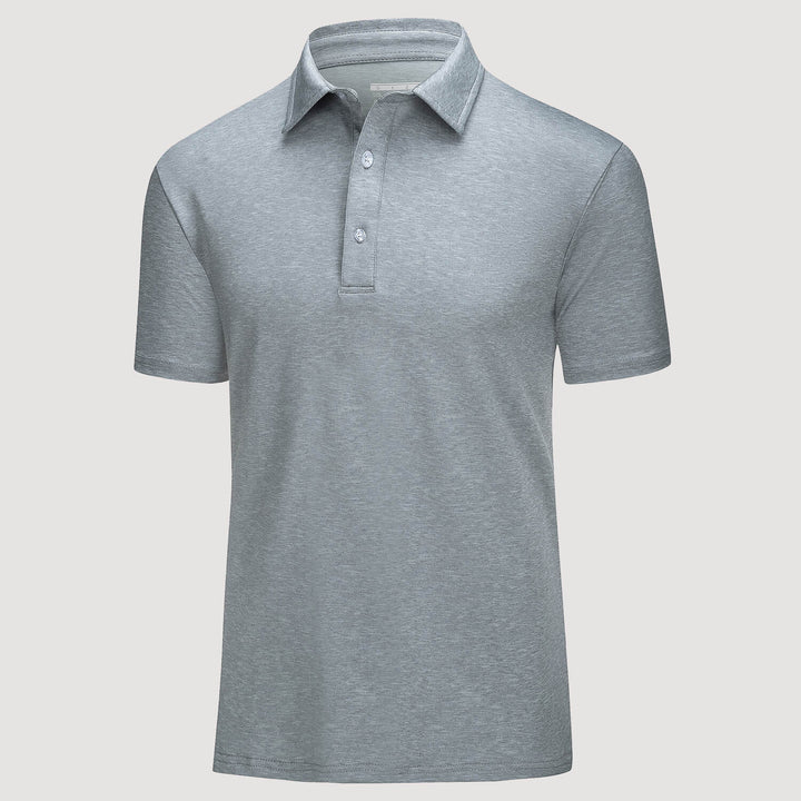 Men's Golf Polo T-Shirts with Buttons Moisture Wicking Sports Shirts