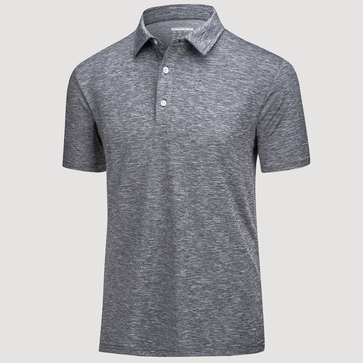 Men's Golf Polo T-Shirts with Buttons Moisture Wicking Sports Shirts