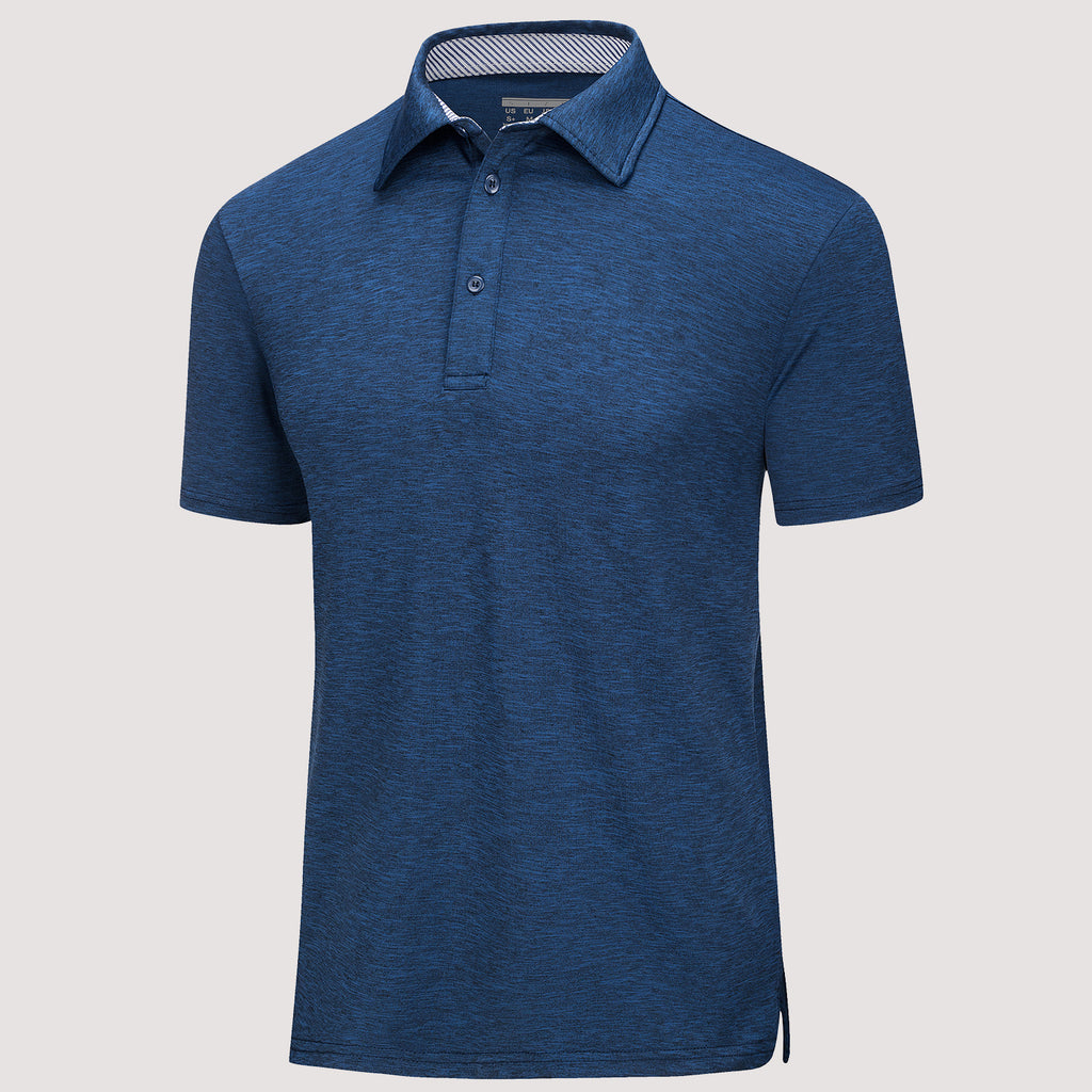 Men's Polo T-Shirt Quick Dry Performance Short Sleeve Golf Shirt