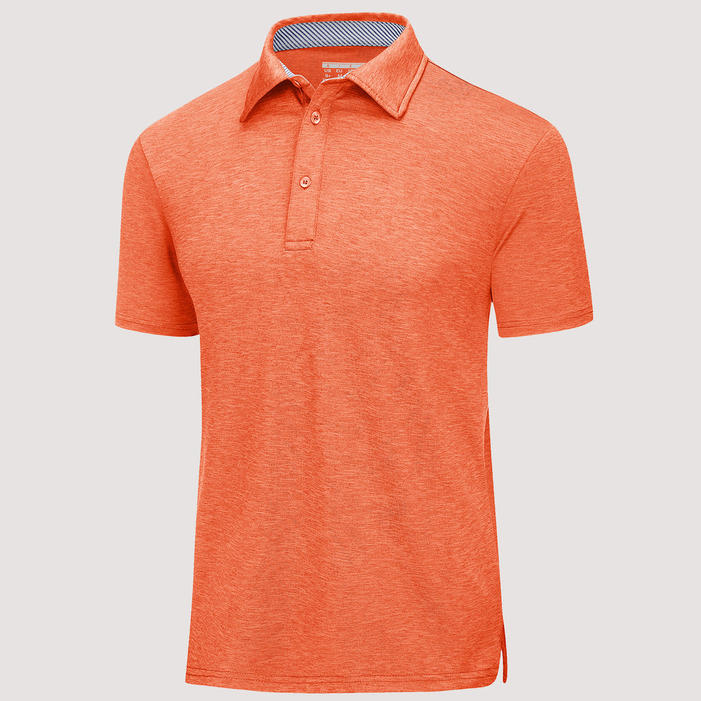 Men's Polo T-Shirt Quick Dry Performance Short Sleeve Golf Shirt