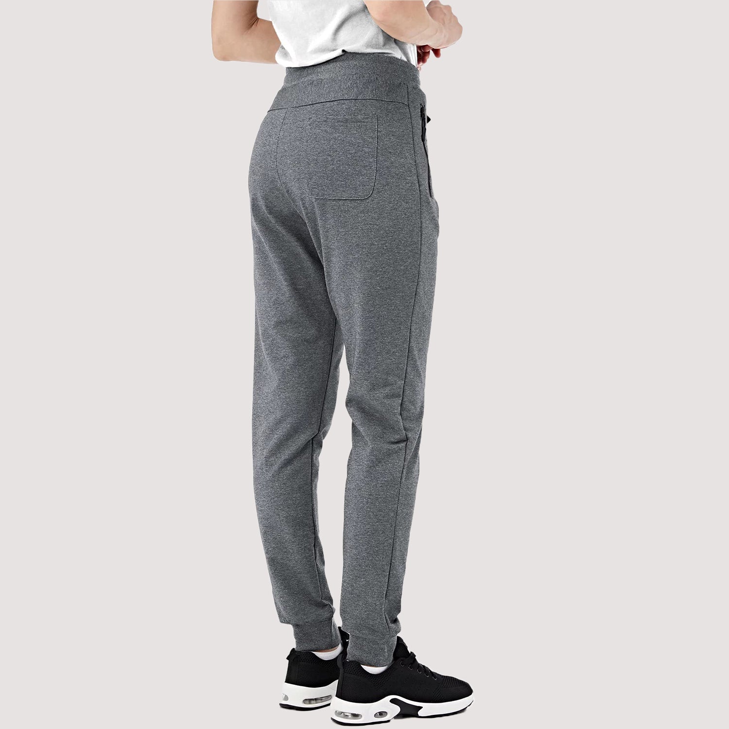 Women's Joggers Pants with Zipper Pockets Workout Gym Pants