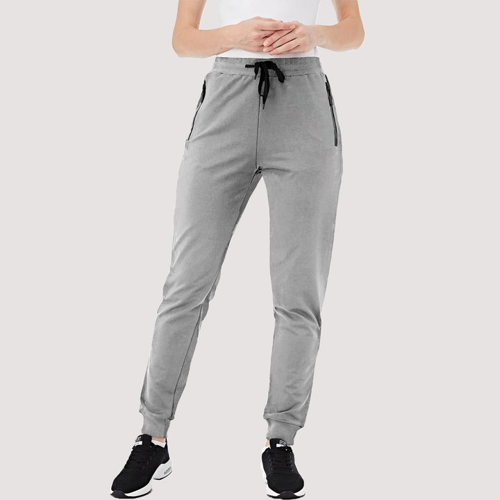 Women's Joggers Pants with Zipper Pockets Workout Gym Pants Running Sweatpants