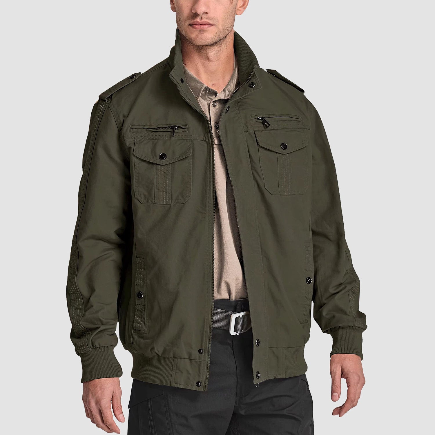 EKLENTSON Men's Casual Winter Cotton Military Jackets Outdoor Coats  Windbreaker Black at Amazon Men's Clothing store