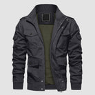 Men's Casual Jacket Coat Cotton Lightweight Fall Jackets Tactical Cargo Jackets Stand Collar