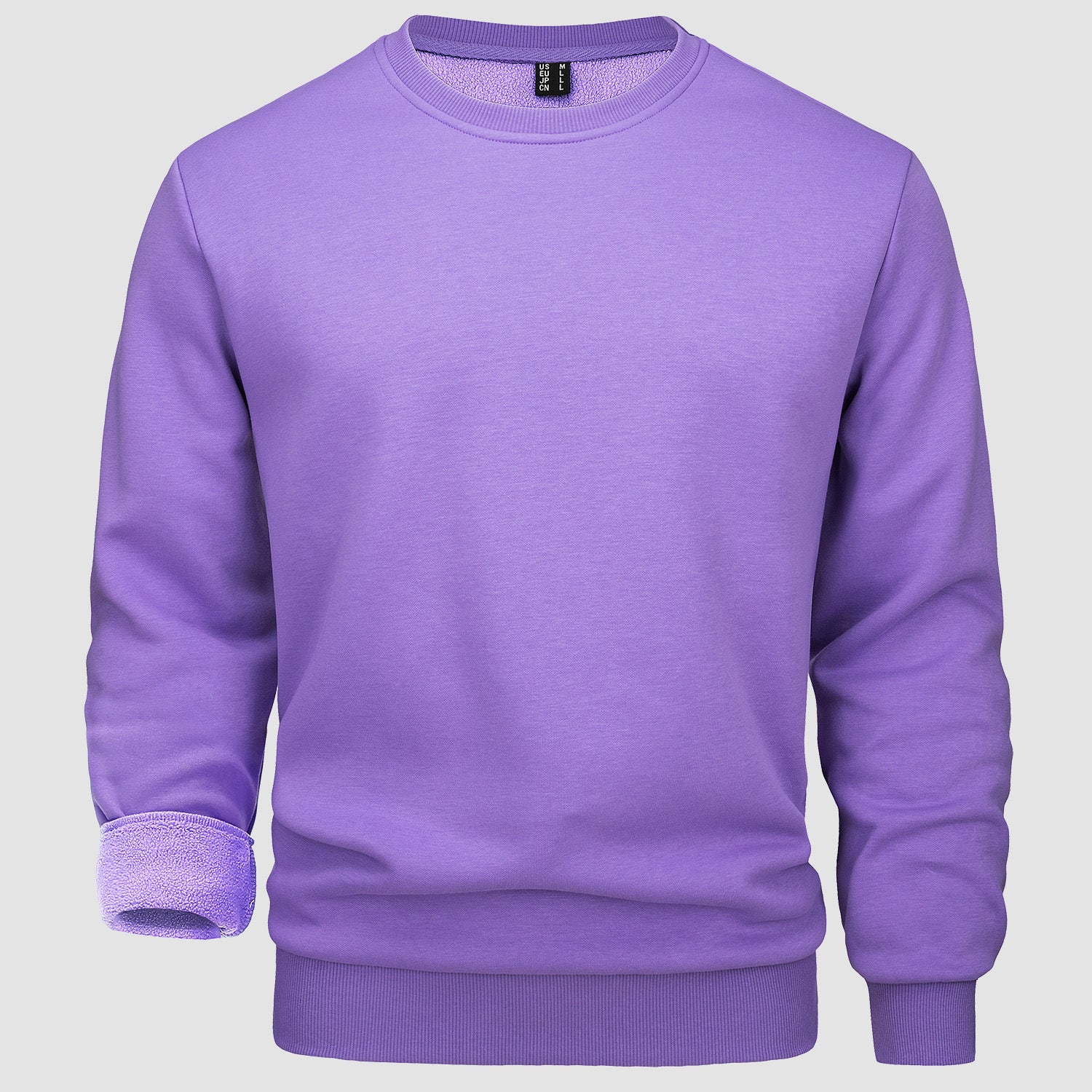 Men's Crewneck Sweatshirt Long Sleeve Casual Warm Fleece Pullover Hoodie
