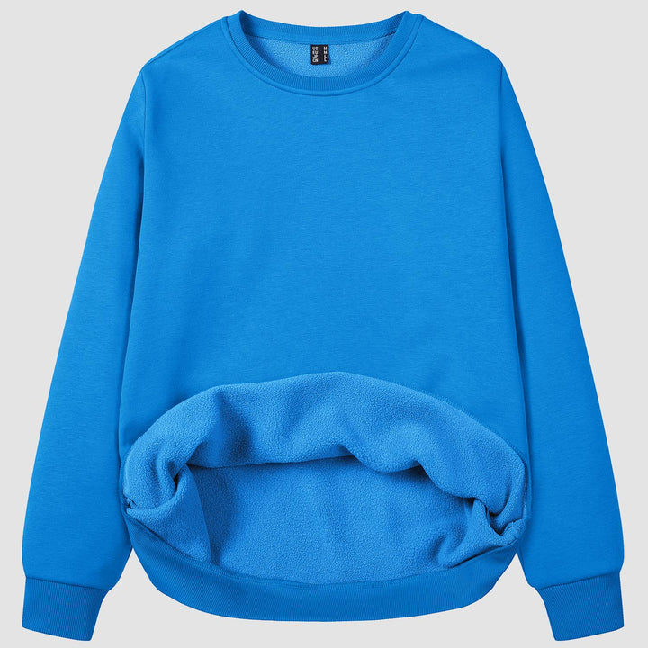 Women's Crewneck Sweatshirt Long Sleeve Casual Warm Fleece Pullover Sweater - MAGCOMSEN