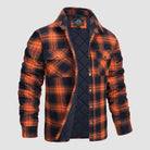 Men's Flannel Shirt Jacket Long Sleeve Quilted Lined Plaid Coat Button Down Thick Outwear for WinterMen's Flannel Shirt Jacket Long Sleeve Quilted Lined Plaid Coat Button Down Thick Outwear for Winter