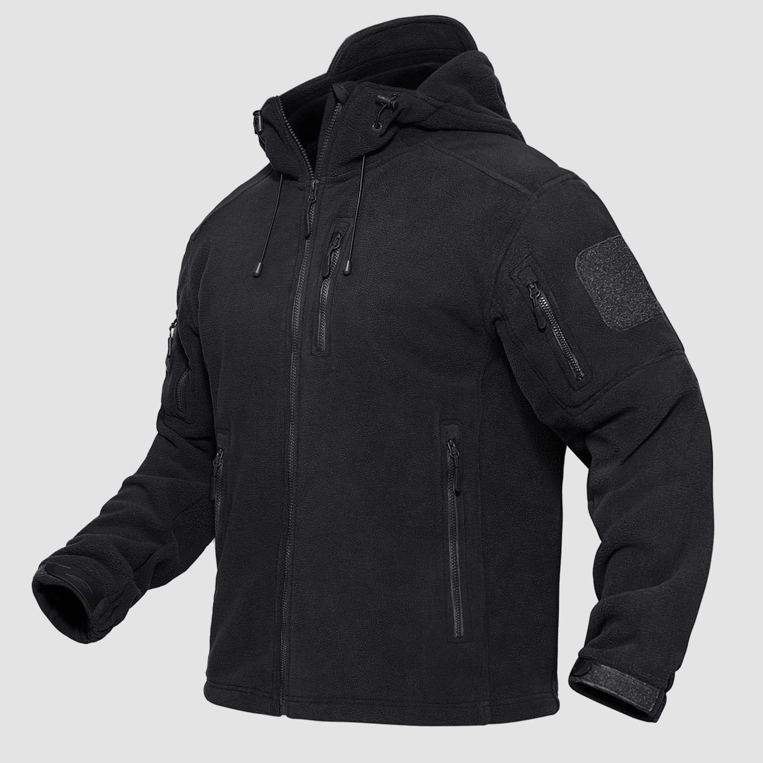Kombat UK Olive Green Tactical Fleece Jacket – Men's Military Army Style Warm Coat
