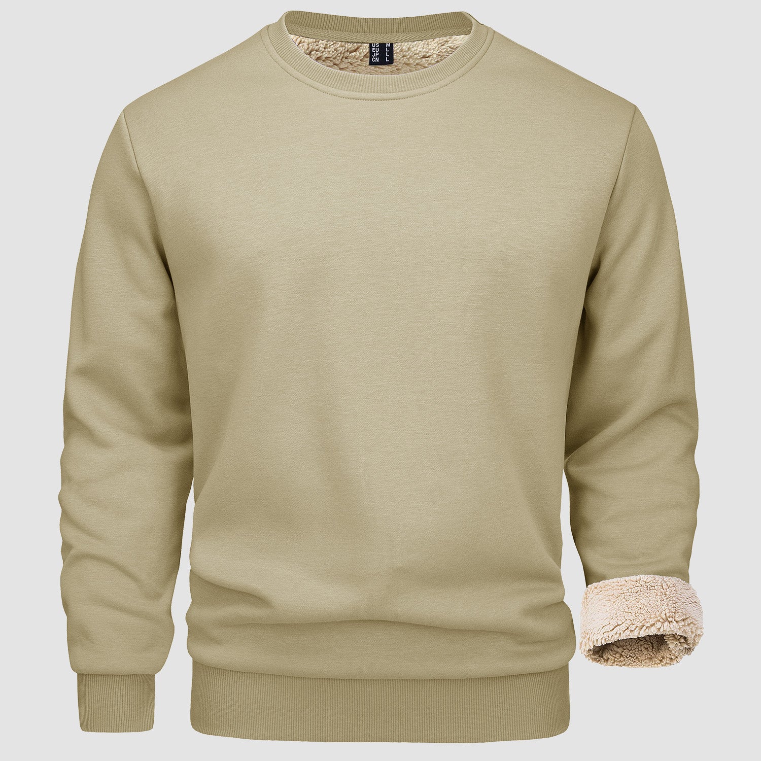 Men's Fleece Lined Sweatshirts Pullover Basic Tops Warm Crewneck Winter Sweater UnderwearMen's Fleece Lined Sweatshirts Pullover Basic Tops Warm Crewneck Winter Sweater Underwear