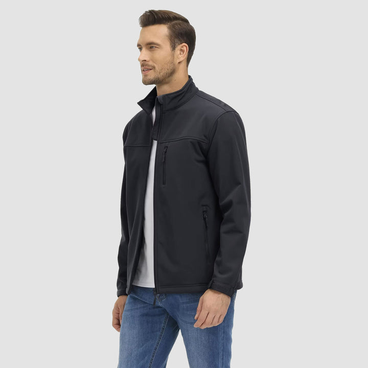 Men's Fleece Lined Jacket Lightweight Waterproof Jacket - MAGCOMSEN