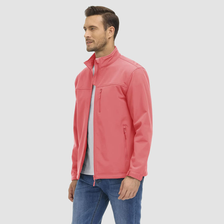 Men's Fleece Lined Jacket Lightweight Waterproof Jacket - MAGCOMSEN